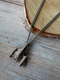 Avon Vintage Command Module 1 Silver Tone Necklace