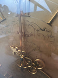 Imhof Swiss Brass Mantel Clock with Key AS IS (READ DESCRIPTION CAREFULLY)