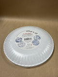 One Hundred 80 Degrees Blue And White Asian Inspired Melamine Plates - Sealed - Set Of 4 // 2 Available // PRICED INDIVIDUALLY