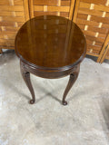 Vintage Cherry Oval End Table
