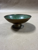 Small Brass Trinket Pedestal Bowl