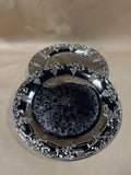 Set Of 5 Light Weight Silver Chargers