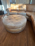 Leather Sectional Sofa with Ottoman***HEAVY ITEM***