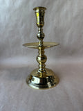 Virginia Metalcrafters Colonial Williamsburg Solid Brass Candlestick Holder With Wax Catcher (D)