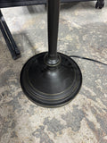 Black Metal Lightweight Swing Arm Floor Lamp (WORKS)
