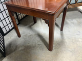 Unbranded End Table with Carved Accents