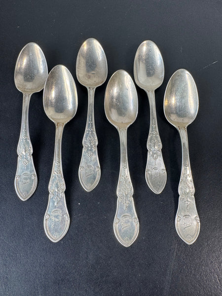 6-Piece JNO H. Tyler & Co. Sterling Silver Spoons