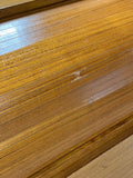 Teak Veneer Mid Century Modern Style Roll Top Desk ***HEAVY ITEM*** READ DETAILS ON PICK UP POLICY***