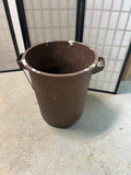 Brown Plasatic Trash Can, No Lid