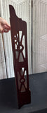 Chippendale Style Indonesia Hanging Wall Shelf with Lattice Side Panels & Drawer (C)