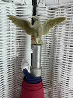 Sentinel in American Flag on Pole with Eagle