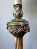 Ornate Resin Candlestick Lamp (WORKS)