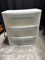 Sterilize Plastic 3-Drawer Storage Unit (Two Available)