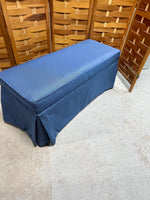 Blue Upholstered Bench