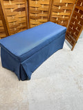 Blue Upholstered Bench