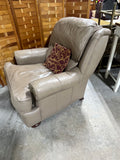 Bradington Young Leather Chair with Throw Pillow***HEAVY ITEM***