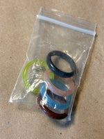 Colorful Plastic Rings - SIZE 10 1/2