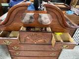 Bassett Queen Anne Style Highboy, Cardboard Backing***HEAVY ITEM***READ DETAILS ON PICK UP POLICY***