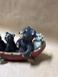 Bears In Canoe With Box