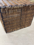 Metal & Rattan Waste Basket