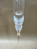 Tall Single Floral Candlesticks