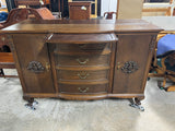 Antique Carved 2 Piece Ornate Hutch***HEAVY ITEM***READ DETAILS ON PICK UP POLICY***