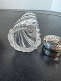 Tiffany & Co. Crystal Perfume Bottle with Sterling Silver Lid