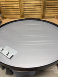 Large Round Mirror with Black Edge