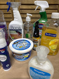 Lot of Household Cleaners - THESE ARE PREOWNED. MOST ARE 1/2 FULL TO FULL (F)