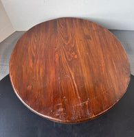 Heavyweight Vintage Wooden Round Rolling Plant Dolly