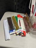Ribbon and Pipe Cleaner Craft Lot