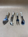 Mother Of Pearl Cheese Knife And Spreaders Set