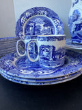 16-Piece Spode England Italian Blue China