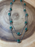 Talbot’s Silver & Green Necklace