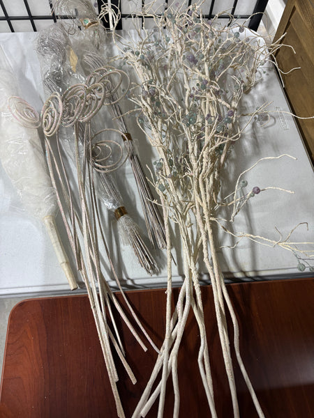 Lot of Glittery Whimsical Vase Filler