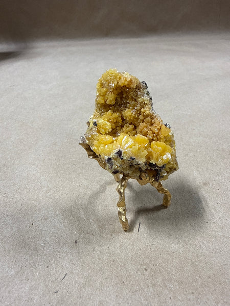 (F) Small Limonite Quartz On Stand