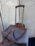 (A) London Fog Kensington Plaid Collection Wheeled Club Bag