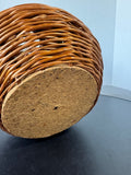 Rustic Handwoven Wicker Jug or Vase