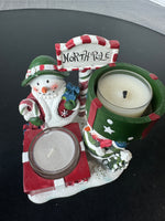 Yankee Candle Double Snowman Tealight Candle Holder