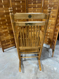 Cracker Barrel Rocking Chair, with Personalized Plaque