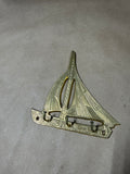 Brass Sail Boat Key Holder