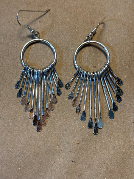 Fringe Paddle Earrings