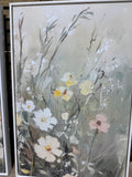 Pair of Muted Wildflower Canvas Art Prints