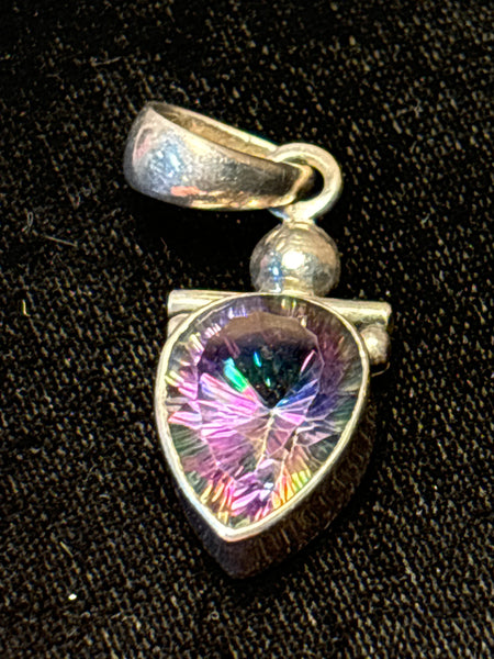 Sterling Mystic Topaz Pendant