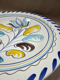 Floral Handpainted Wall Plate - Made In Spain