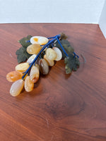 Vintage Carved Stone Jade and Rose Quartz Fruit Collection