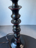Black Metal Candlestick Style Table Lamp (WORKS)