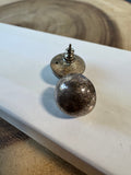 Domed Sterling Silver Stud Earrings