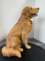 Hi-Line Gift LTD Golden Retriever Sitting Dog Statue