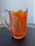 (C) Imperial Glass Vintage Marigold Carnival Glass Windmill Pitcher